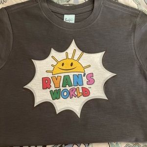 Boys custom Ryan’s world tee size XS